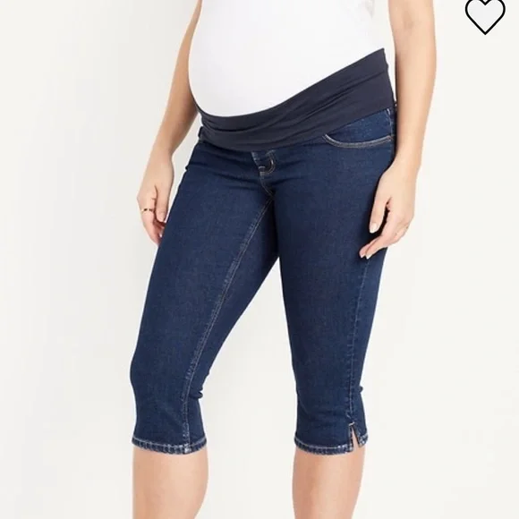 Maternity denim capris - Picture 8 of 10